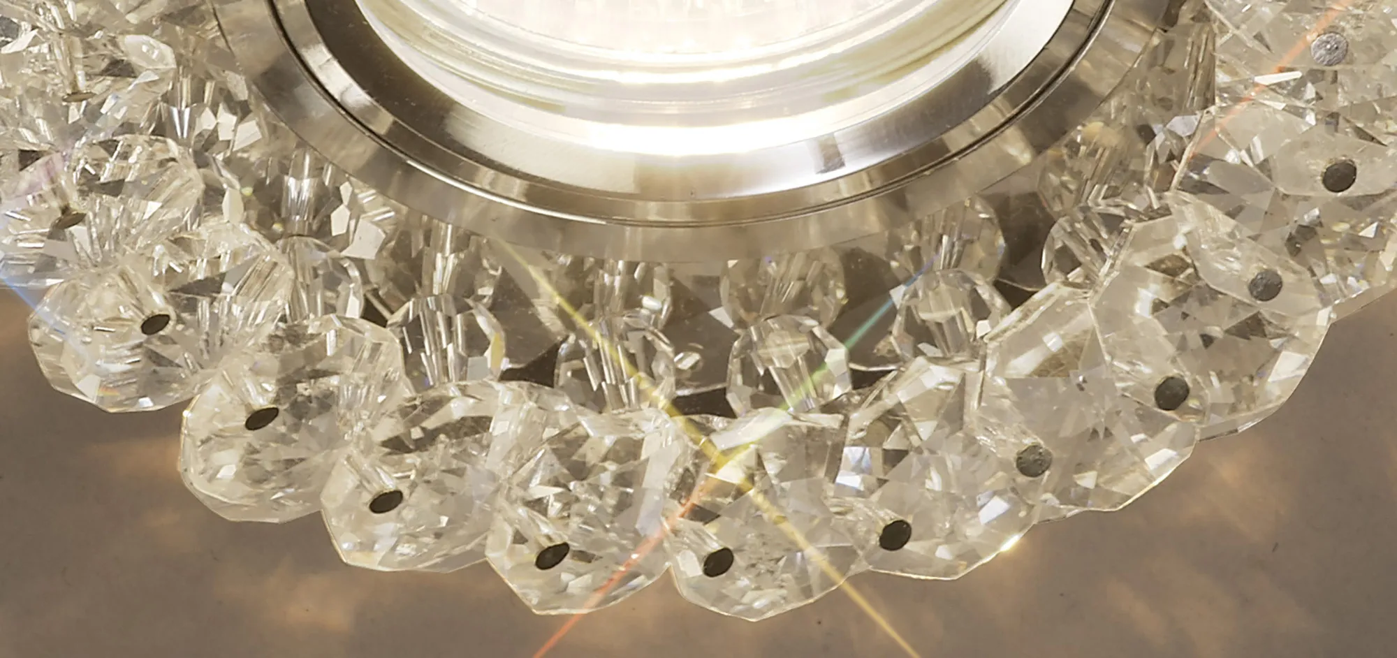 Crystal Cluster Downlight Round Rim Only IL30805CH  Diyas Crystal Downlights Clear